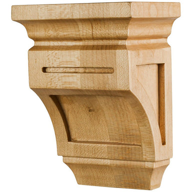 Hardware Resources 3" x 2" x 4" Rubberwood Mission Style Corbel-DirectSinks