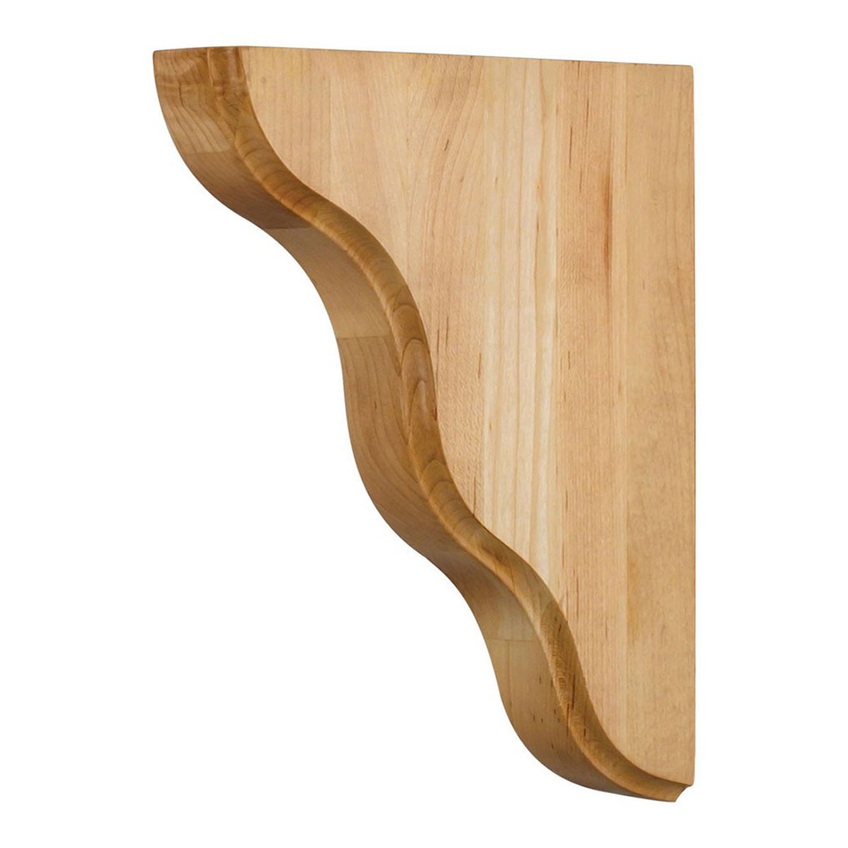 Hardware Resources Rubberwood Smooth Contour Bar Bracket-DirectSinks