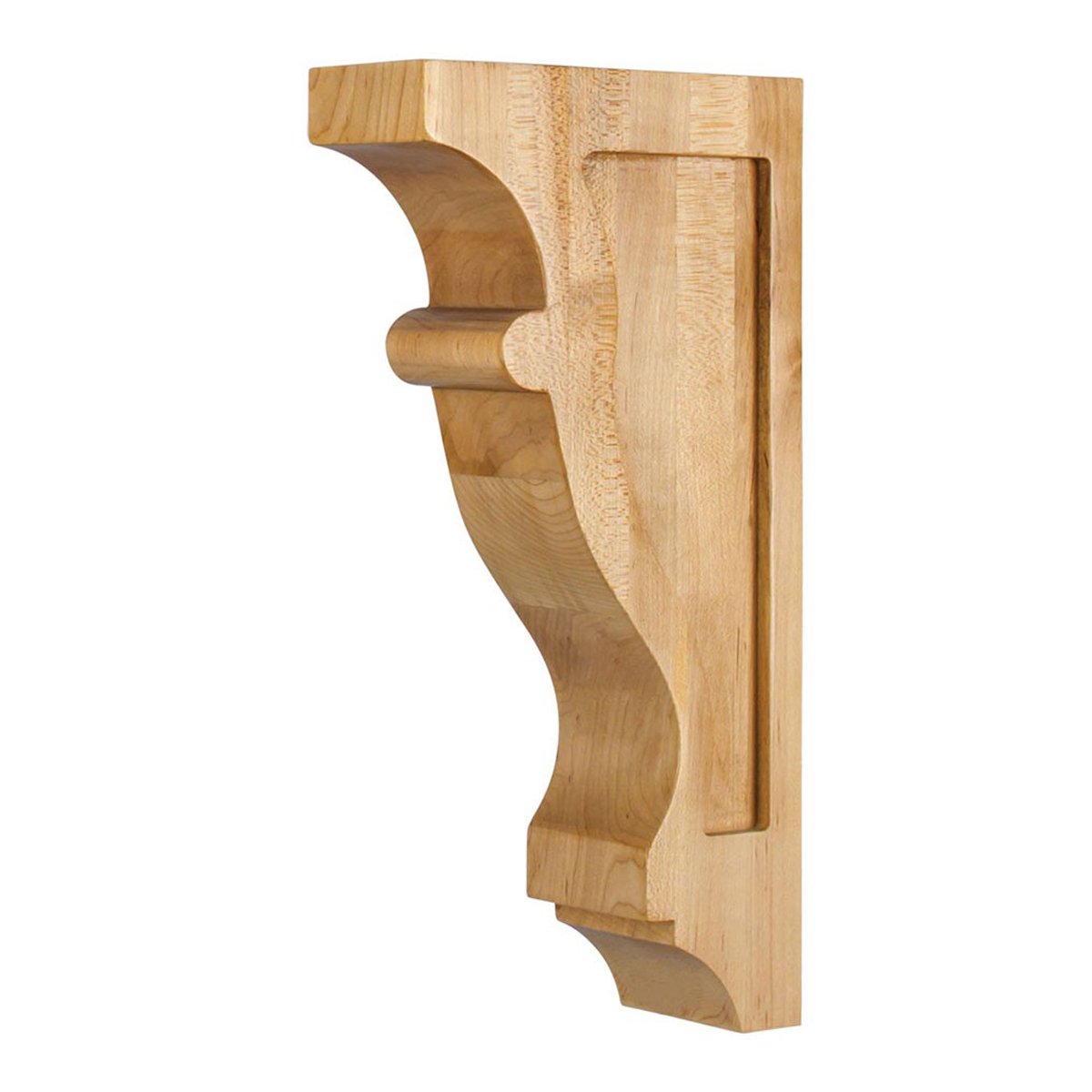 Hardware Resources 2-1/2" x 6" x 12" Hard Maple Contour Corbel-DirectSinks