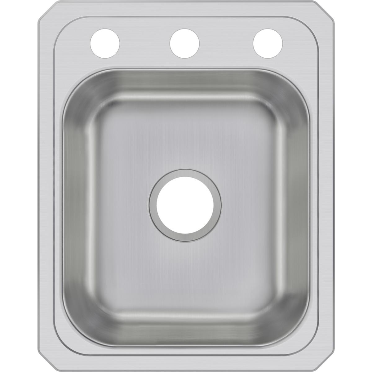 Elkay Celebrity Stainless Steel 17" x 21-1/4" x 6-7/8" Single Bowl Drop-in Sink