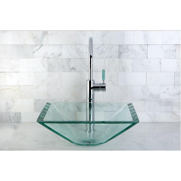 Kingston Brass Green Eden Single Handle Vessel Sink Faucet without Plate and Pop-up-Bathroom Faucets-Free Shipping-Directsinks.