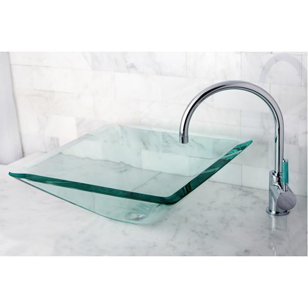 Kingston Brass Green Eden Single Handle Vessel Sink Faucet without Pop-up and Plate-Bathroom Faucets-Free Shipping-Directsinks.