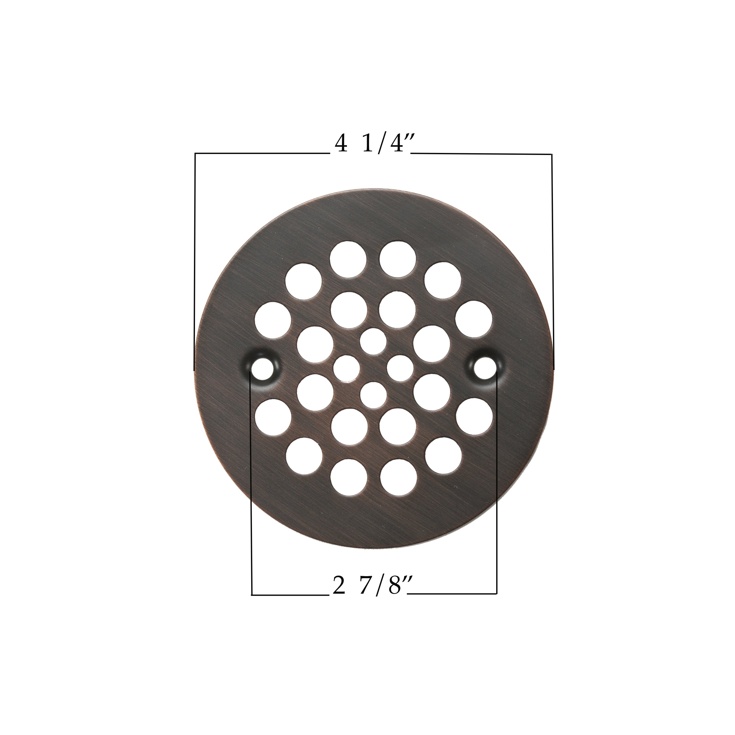 Premier Copper Products 4.25" Round Shower Drain Cover in Oil Rubbed Bronze-DirectSinks