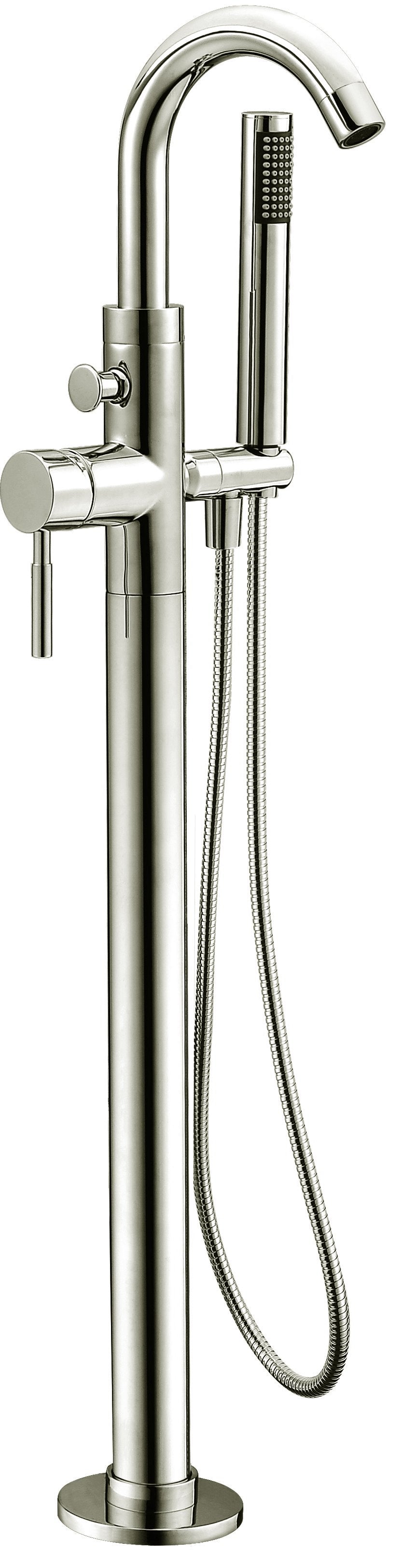 Dawn Floor Mount Freestanding Bathtub Filler Faucet with Hand Held Shower-Tub Faucets Fast Shipping at DirectSinks.