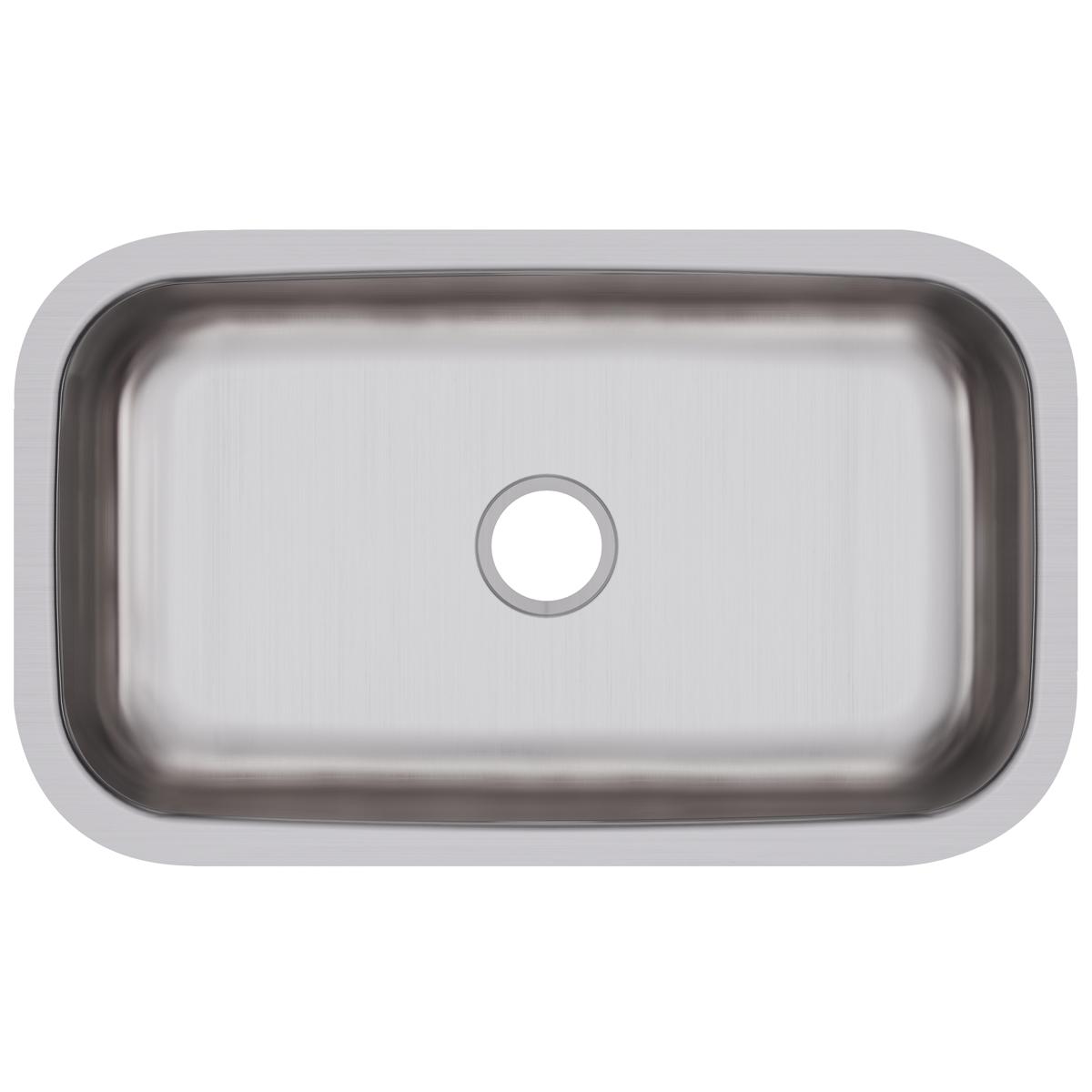 Elkay Dayton Stainless Steel 30-1/2" x 18-1/4" x 8" Single Bowl Undermount Sink