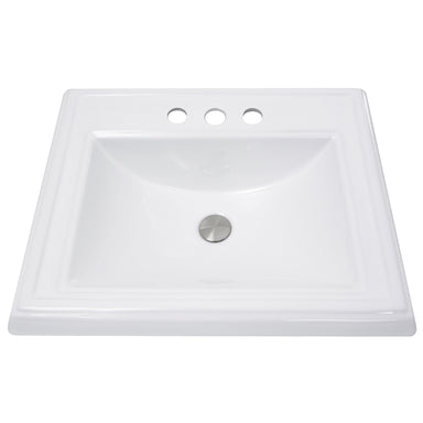 Nantucket Sinks 23" Rectangular Drop-In Vanity Sink for 4" Spread Faucet DirectSinks