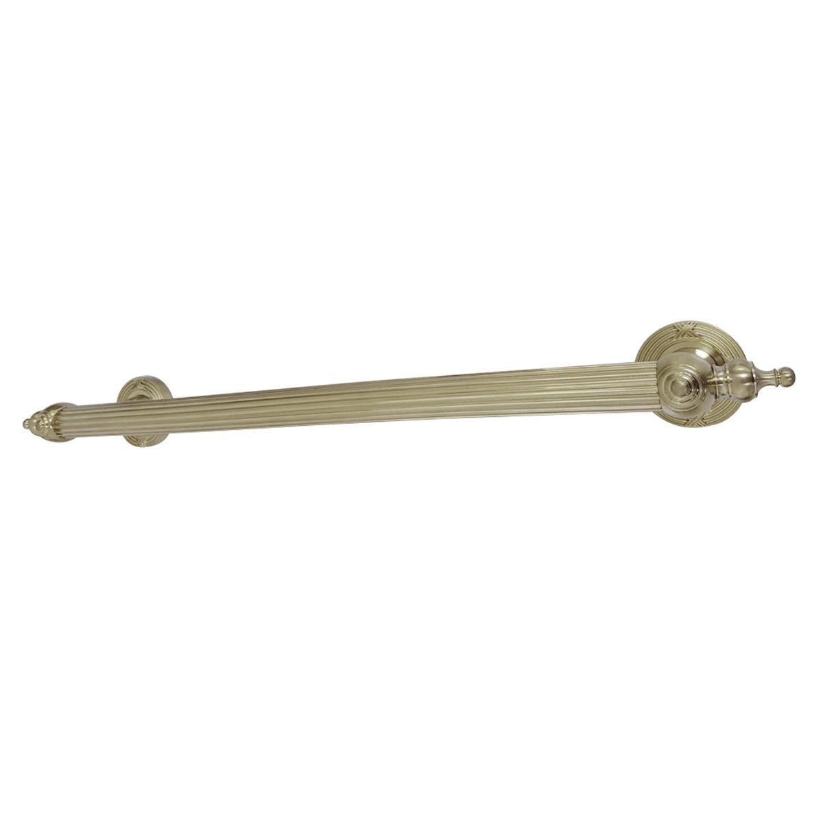 Kingston Brass Templeton 18" Decorative Grab Bar in Brushed Brass