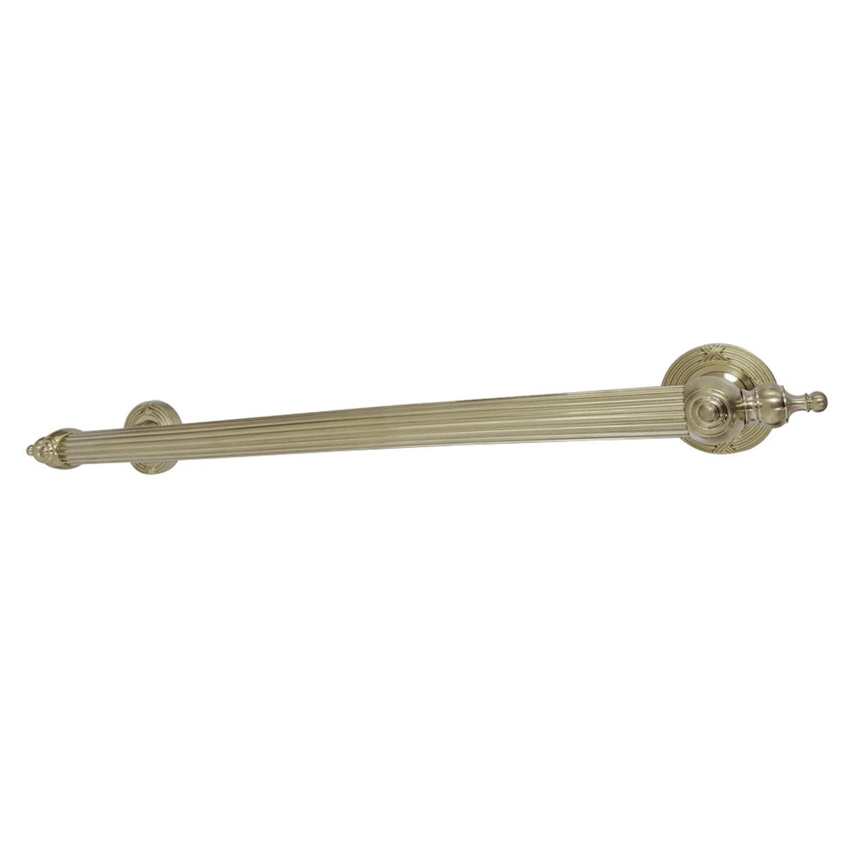 Kingston Brass Templeton 24" Decorative Grab Bar in Brushed Brass