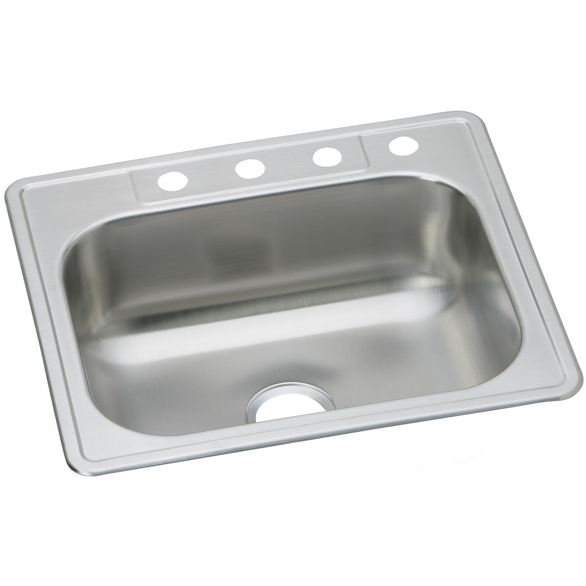 Elkay Dayton 25" x 22" x 8-1/16" Single Bowl Stainless Steel Drop-in Sink
