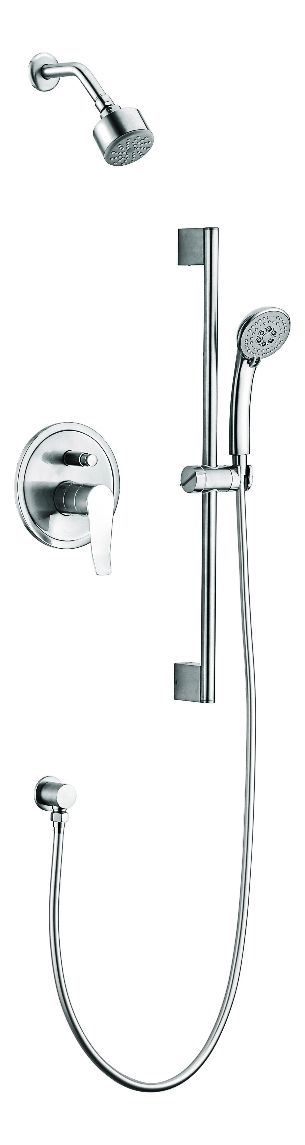 Dawn Everglades Series Shower Combo Set Wall Mounted Showerhead with Slide Bar Handheld Shower-Shower Faucets Fast Shipping at DirectSinks.