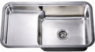 33" Undermount 18 Gauge Single Bowl Stainless Steel Kitchen Sink-Kitchen Sinks Fast Shipping at DirectSinks.