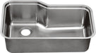 Dawn DSU3118 33" 16 Gauge Undermount Single Bowl Stainless Steel Kitchen Sink with Accessory Ledge-Kitchen Sinks Fast Shipping at DirectSinks.