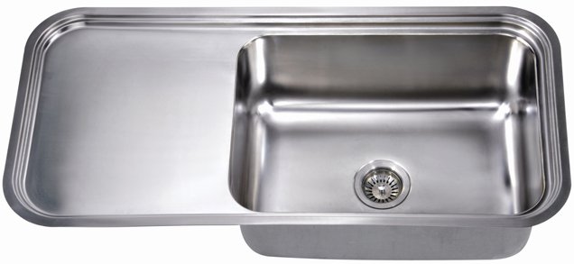Dawn DSU4120 23 inch Undermount Single Bowl Kitchen Sink-Kitchen Sinks Fast Shipping at DirectSinks.