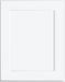 Fabuwood Quest Series, Discovery Frost (white paint) Partial Overlay Small Sample Door