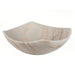 Eden Bath Arched Edges Bowl Sink - Honed White Marble