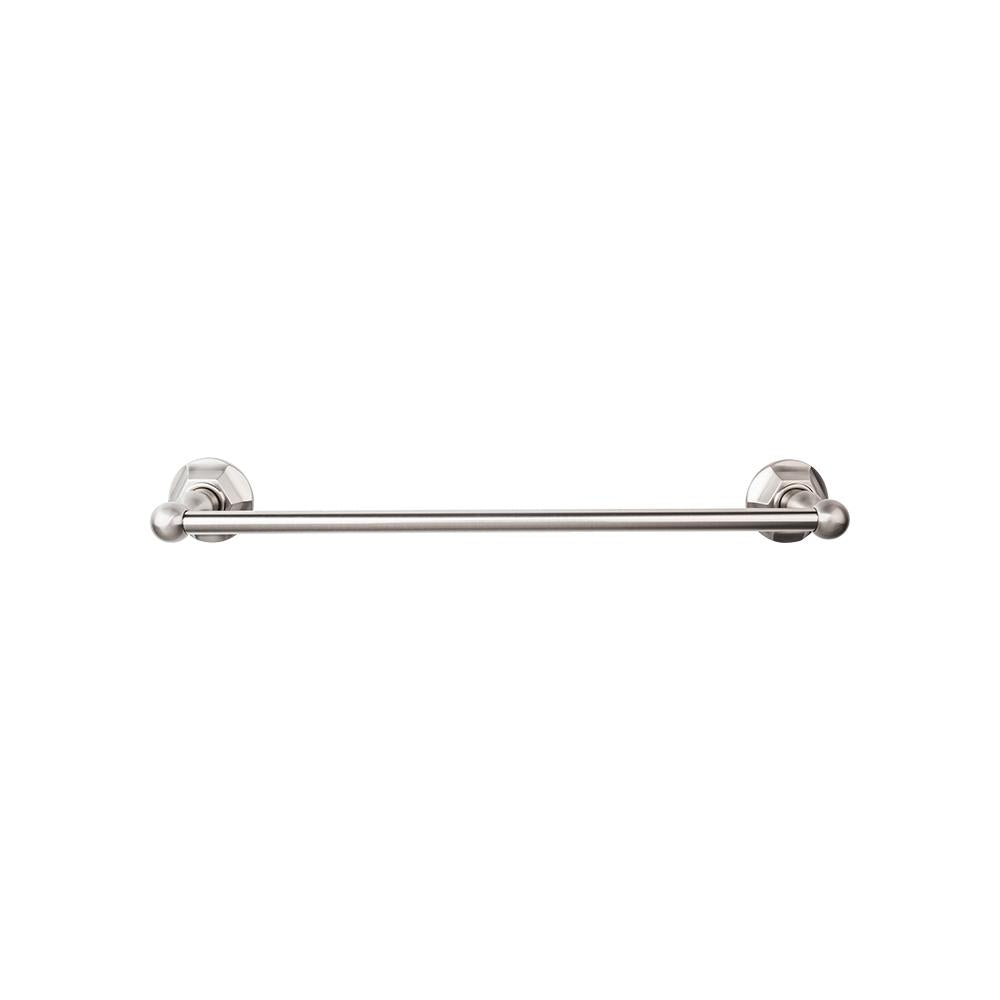 Top Knobs Edwardian Single Bath Towel Bar - Hex Backplate-DirectSinks