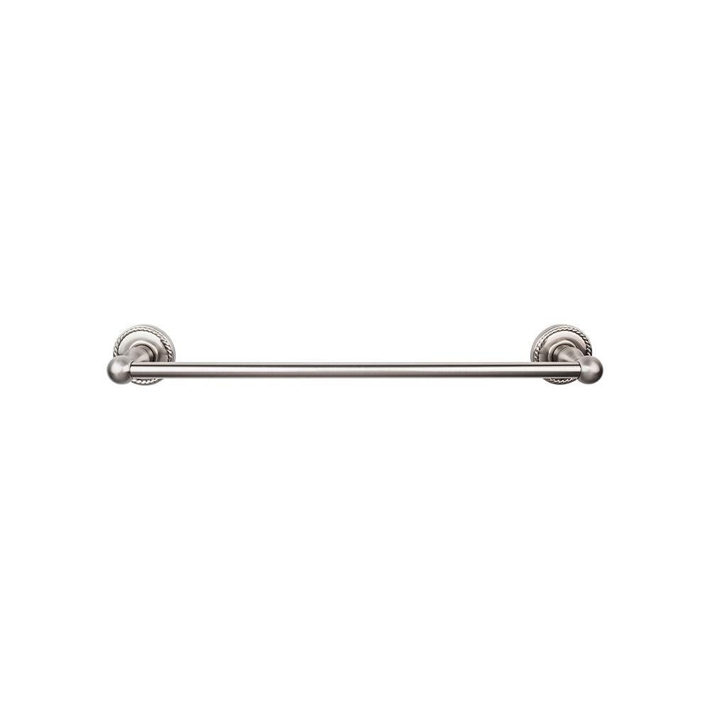 Top Knobs Edwardian Single Bath Towel Bar - Rope Backplate-DirectSinks