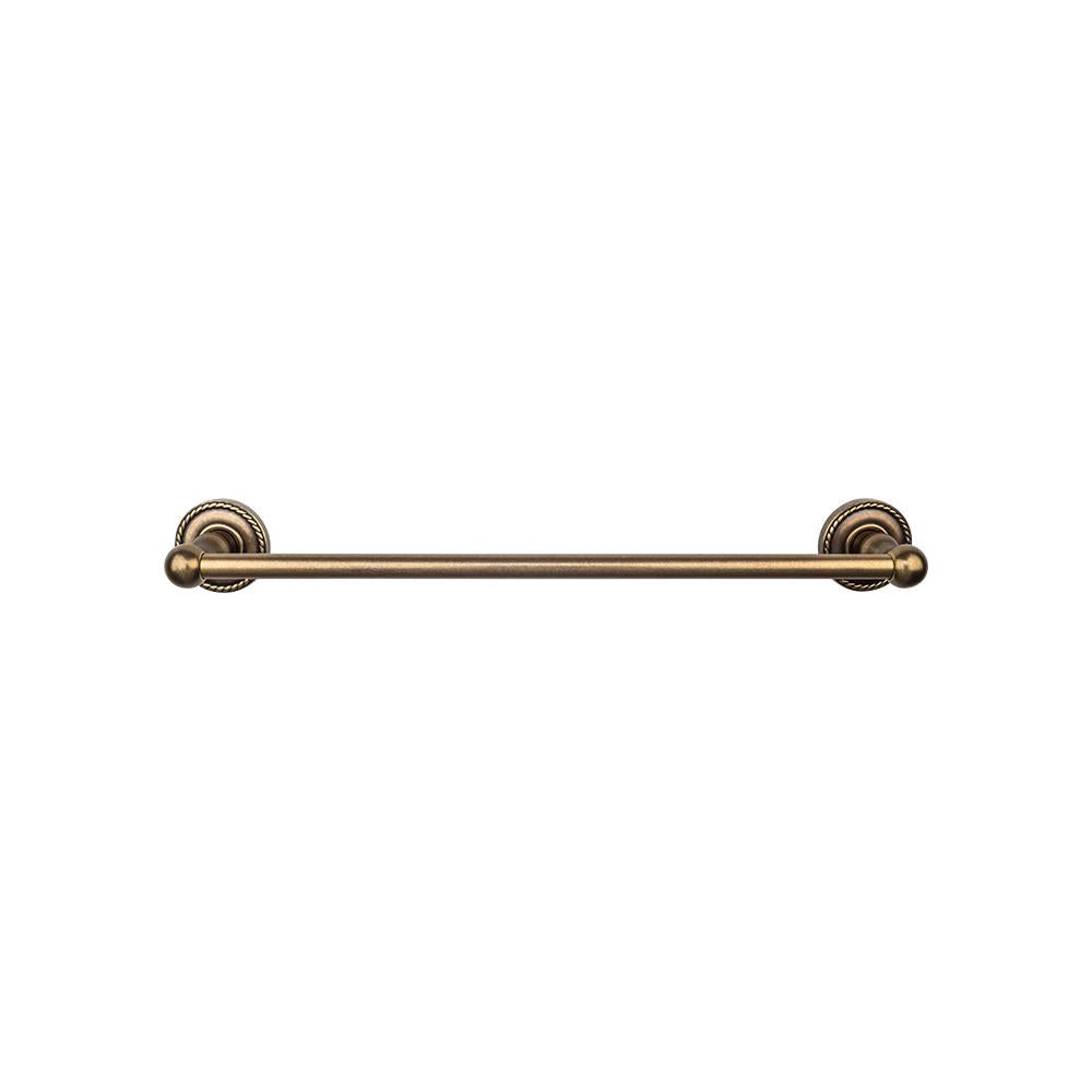 Top Knobs Edwardian Single Bath Towel Bar - Rope Backplate-DirectSinks