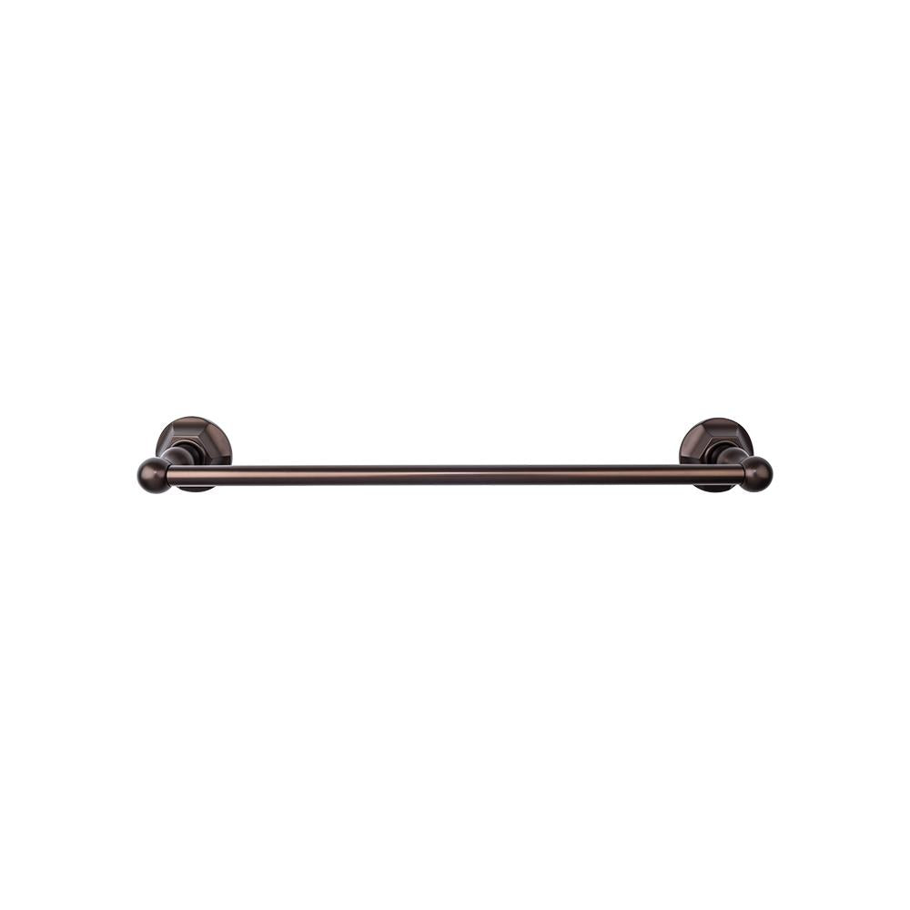 Top Knobs Edwardian Single Bath Towel Bar - Hex Backplate-DirectSinks