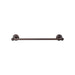 Top Knobs Edwardian Single Bath Towel Bar - Hex Backplate-DirectSinks