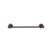 Top Knobs Edwardian Single Bath Towel Bar - Ribbon Backplate-DirectSinks