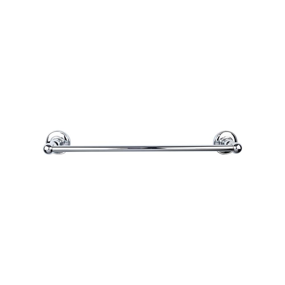 Top Knobs Edwardian Single Bath Towel Bar - Plain Backplate-DirectSinks