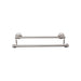 Top Knobs Edwardian Double Bath Towel Bar - Plain Backplate-DirectSinks