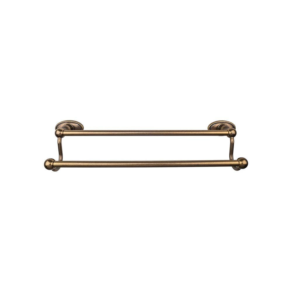 Top Knobs Edwardian Double Bath Towel Bar - Oval Backplate-DirectSinks
