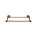 Top Knobs Edwardian Double Bath Towel Bar - Rope Backplate-DirectSinks