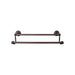 Top Knobs Edwardian Double Bath Towel Bar - Hex Backplate-DirectSinks