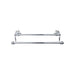 Top Knobs Edwardian Double Bath Towel Bar - Hex Backplate-DirectSinks