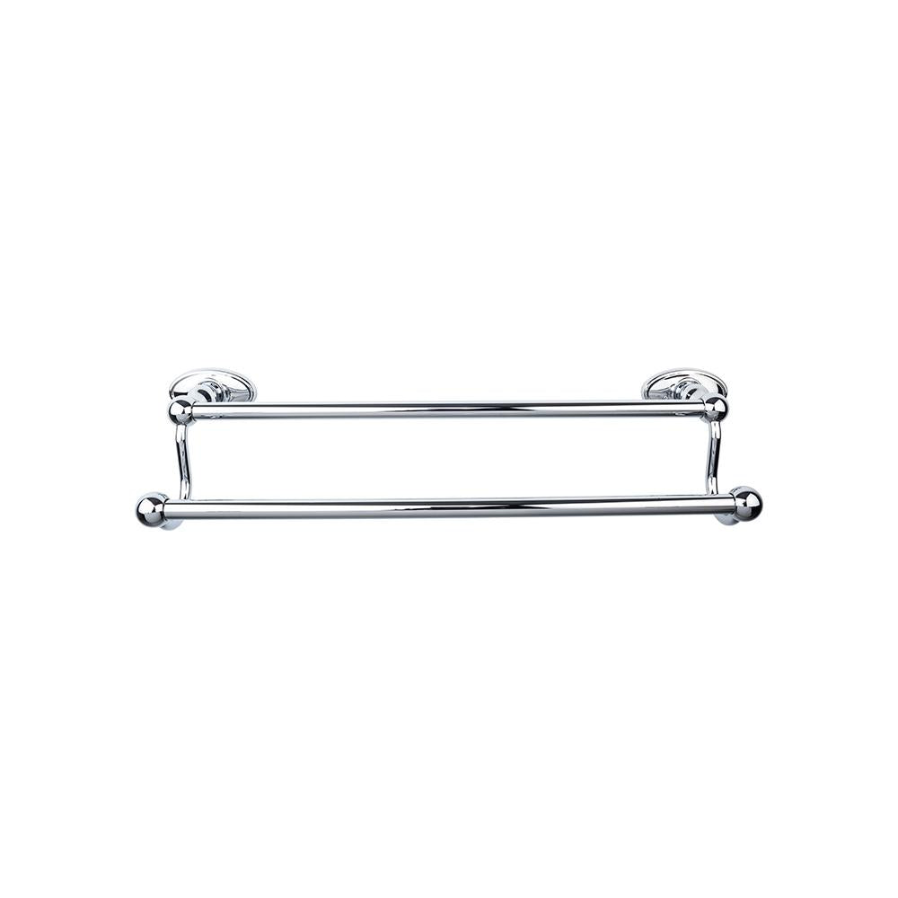 Top Knobs Edwardian Double Bath Towel Bar - Oval Backplate-DirectSinks