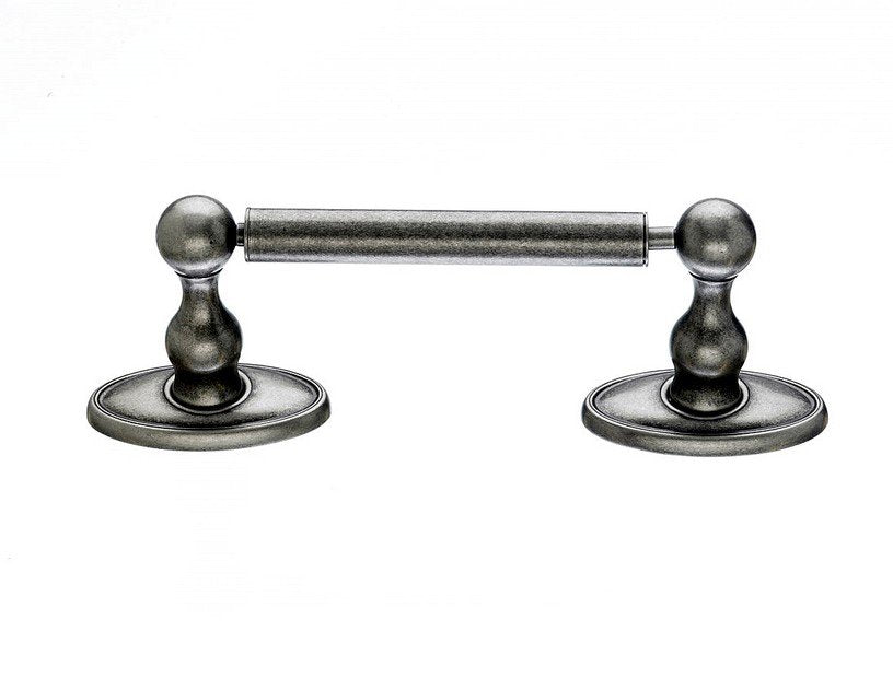 Topknobs ED3APC Tissue Holder With Oval Backplate in Antique Pewter-DirectSinks