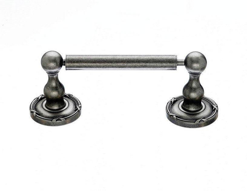 Ed3Ape Tissue Holder With Ribbon & Reed Detail In Antique Pewter-DirectSinks