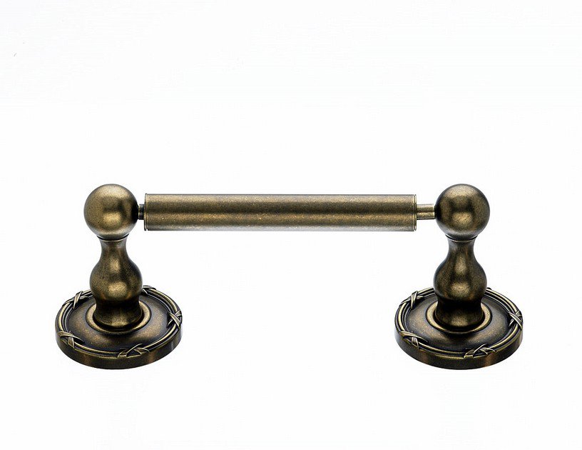 Ed3Gbze Tissue Holder With Ribbon & Reed Detail In German Bronze-DirectSinks