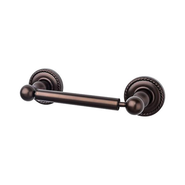 Top Knobs Edwardian Bath Tissue Holder - Rope Backplate in Oil Rubbed Bronze-DirectSinks