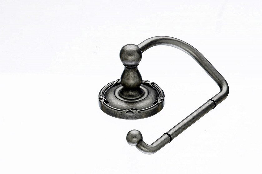 Ed4Ape Tissue Hook With Ribbon & Reed Detail In Antique Pewter-DirectSinks