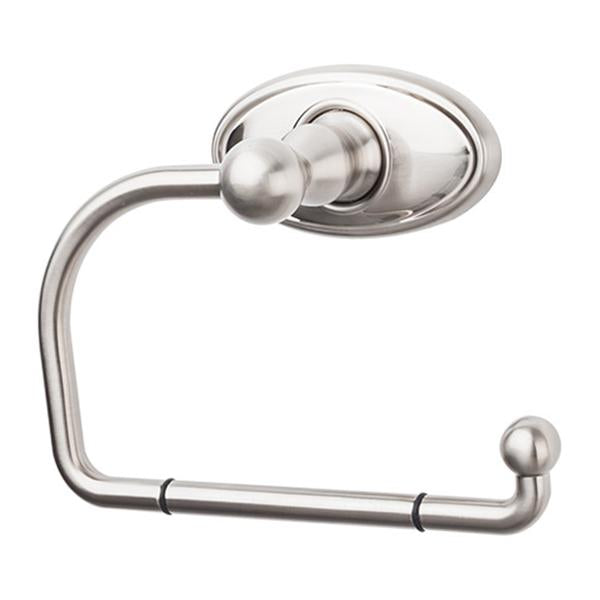 Top Knobs Edwardian Bath Tissue Hook - Oval Backplate in Brushed Satin Nickel-DirectSinks
