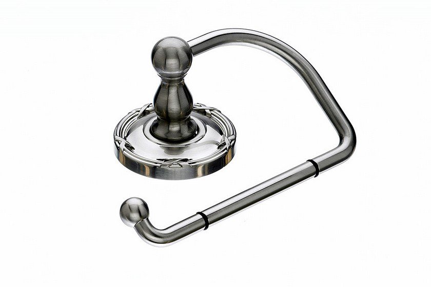 Ed4Bsne Tissue Hook With Ribbon & Reed Detail In Brushed Satin Nickel-DirectSinks