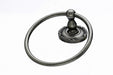 Topknobs ED5APE Towel Ring with Ribbon & Reed Detail in Antique Pewter-DirectSinks