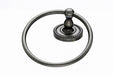 Topknobs ED5APF Towel Ring with Rope Detail in Antique Pewter-DirectSinks