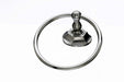 Topknobs ED5BSNB Towel Ring with Hex Detail in Brushed Satin Nickel-DirectSinks