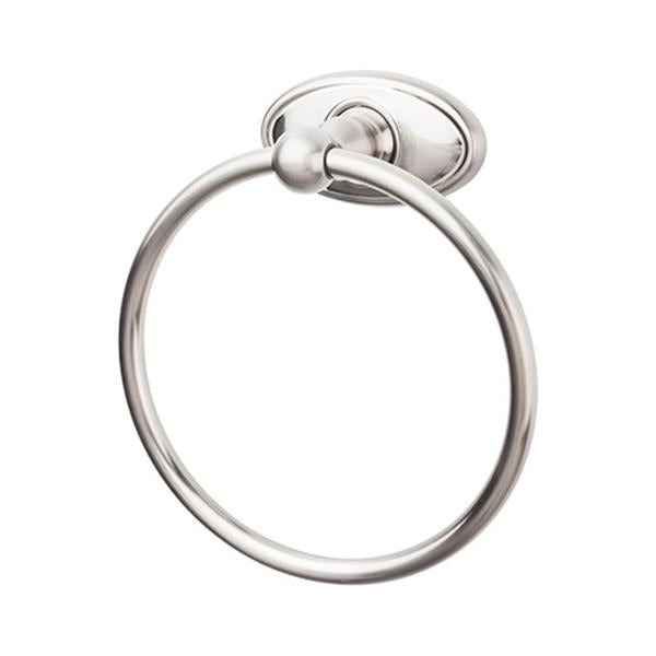 Top Knobs Edwardian Bath Ring - Oval Backplate in Brushed Satin Nickel-DirectSinks