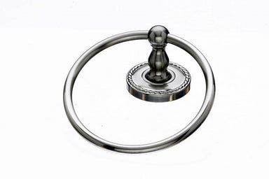 Topknobs ED5BSNF Towel Ring with Rope Detail in Brushed Satin Nickel-DirectSinks