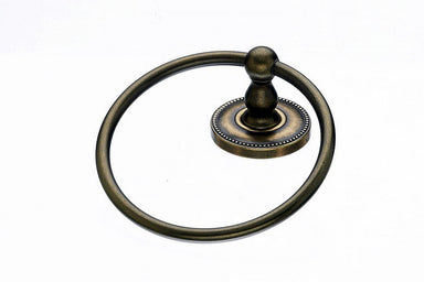 Topknobs ED5GBZA Towel Ring with Beaded Detail in German Bronze-DirectSinks