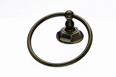 Topknobs ED5GBZB Towel Ring with Hex Detail in German Bronze-DirectSinks