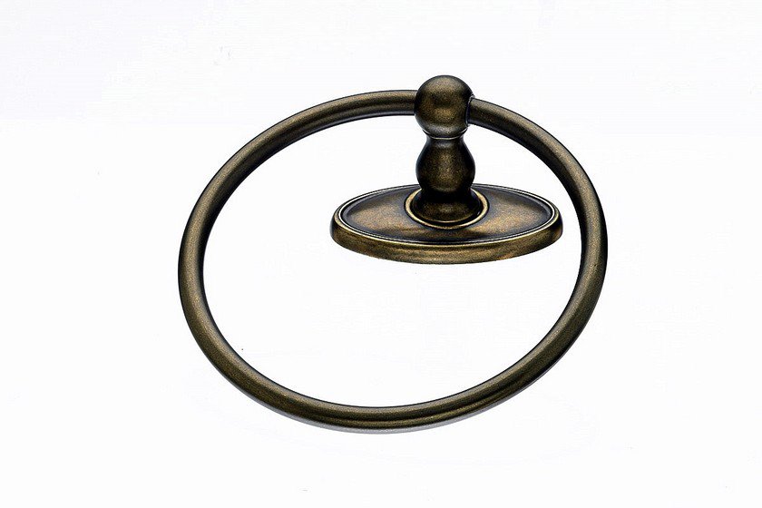 Topknobs ED5GBZC Towel Ring with Oval Backplate in German Bronze-DirectSinks