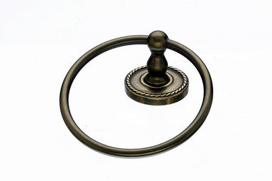 Topknobs ED5GBZF Towel Ring with Rope Detail in German Bronze-DirectSinks