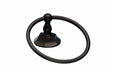 Topknobs ED5ORBB Towel Ring with Hex Detail in Oil Rubbed Bronze-DirectSinks