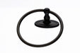 Topknobs ED5ORBC Towel Ring with Oval Backplate in Oil Rubbed Bronze-DirectSinks